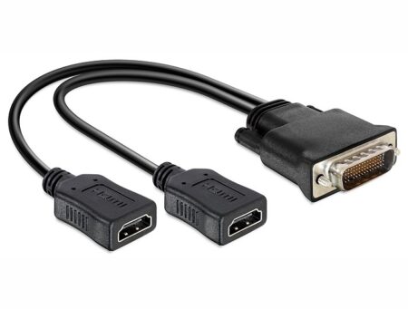 DELOCK splitter από DMS-59 male σε 2x HDMI 19 pin female