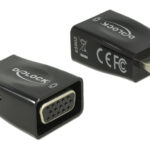 DELOCK αντάπτορας HDMI σε VGA & micro USB 65902