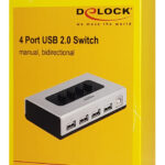 DELOCK switch USB Type B σε 4x USB 87762