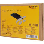 DELOCK κάρτα επέκτασης PCIe x8 σε RJ45