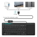 RIITEK ασύρματο πληκτρολόγιο Mini K18+ με touchpad