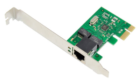 POWERTECH κάρτα επέκτασης PCIe σε 1x RJ45 S5706