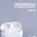 CELEBRAT earphones με θήκη φόρτισης W7