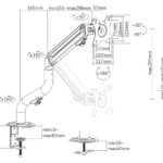 BRATECK βάση γραφείου LDT71-C012N