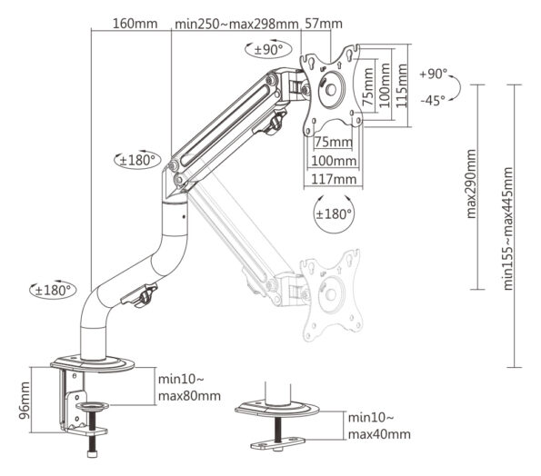για οθόνη 17"-32"