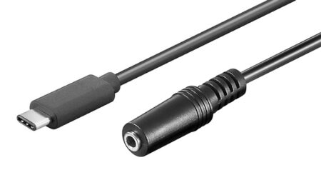 POWERTECH καλώδιο USB-C σε 3.5mm CAB-UC059 αρσενικό σε θηλυκό
