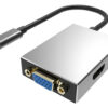 POWERTECH αντάπτορας USB-C σε HDMI/VGA/USB PTH-050