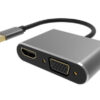 POWERTECH αντάπτορας USB σε HDMI & VGA PTH-101