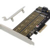 POWERTECH κάρτα επέκτασης 4x PCIe σε M.2 B & M Key NVMe ST531