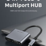 CABLETIME αντάπτορας USB-C σε HDMI & VGA CT-PU31