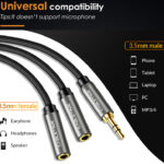 CABLETIME καλώδιο ήχου 3.5mm σε 2x 3.5mm CT-P12G