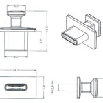 DELOCK κάλυμμα προστασίας για θύρα USB-C 64015 με λαβή