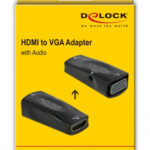 DELOCK αντάπτορας HDMI σε VGA 66560