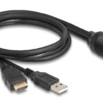 DELOCK καλώδιο HDMI & USB 87880