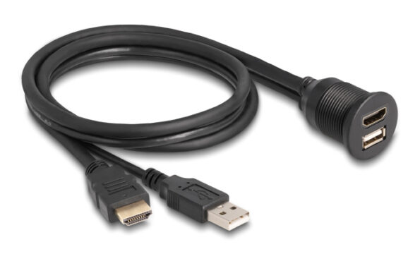 DELOCK καλώδιο HDMI & USB 87880