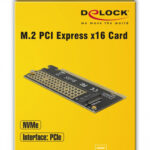 DELOCK Κάρτα Επέκτασης PCIe x16 σε NVMe M.2 Key M