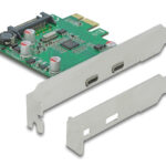 DELOCK κάρτα επέκτασης PCIe x1 σε 2x USB-C 90493