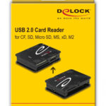 DELOCK card reader 91007 για Micro SD/SD/CF/MS/xD/M2