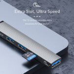 ORICO USB hub AH-12F με card reader