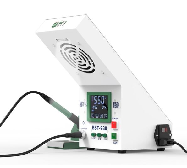 BEST Soldering Station BST-938 με σταθμό απορόφησης καπνού και LED φως