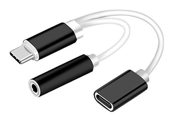 POWERTECH αντάπτορας USB-C σε USB-C & 3.5mm θηλυκό CAB-UC030