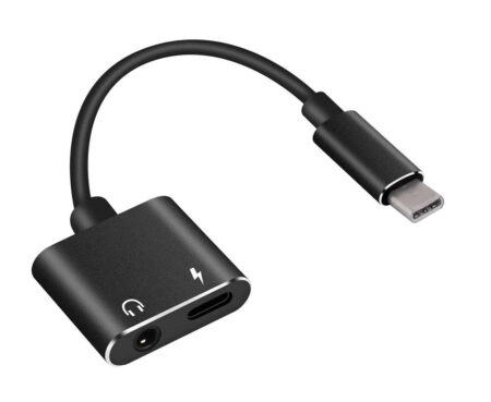 POWERTECH αντάπτορας USB-C σε USB-C & 3.5mm θηλυκό CAB-UC031