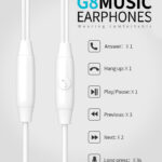 CELEBRAT earphones με μικρόφωνο G8