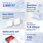 MERCUSYS Mesh Wi-Fi System Halo H30G