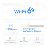 MERCUSYS Mesh Wi-Fi 6 System Halo H70X