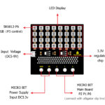 KEYESTUDIO SK6812 4×8 LED dot matrix shield KS0315 για Micro:bit