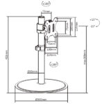 BRATECK Βάση γραφείου LDT40-T01 για οθόνη 17" – 32"