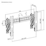 BRATECK επιτοίχια βάση τηλεόρασης LVW02E-46T