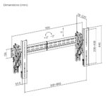 BRATECK επιτοίχια βάση τηλεόρασης LVW02E-48T