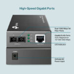 TP-LINK Gigabit Single-Mode Media Converter MC210CS