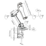 BRATECK βάση γραφείου PAD18-02 για tablet 7-10.4"