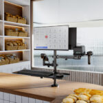 BRATECK βάση γραφείου PMM-02LD για 2x οθόνες 17"-32"/POS/πληκτρολόγιο
