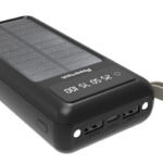 POWERTECH ηλιακό power bank PT-1084 με καλώδια & οθόνη