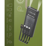 POWERTECH ηλιακό power bank PT-1084 με καλώδια & οθόνη