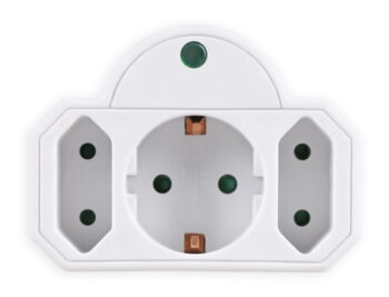 POWERTECH αντάπτορας ρεύματος PT-816 με προστασία υπέρτασης