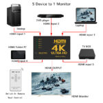 POWERTECH HDMI amplifier switch PTH-052 με τηλεχειριστήριο