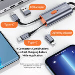USAMS αντάπτορας USB-C σε USB-C/USB/Lightning SJ560
