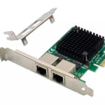 POWERTECH κάρτα επέκτασης PCIe σε 2x RJ45 Gigabit ST7279