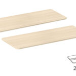 BRATECK επιφάνεια γραφείου TP12060R-2P