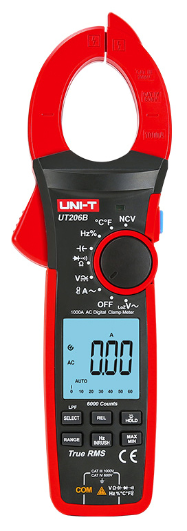 UNI-T πολύμετρο & αμπεροτσιμπίδα UT206B
