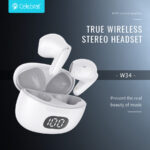 CELEBRAT earphones με θήκη φόρτισης TWS-W34