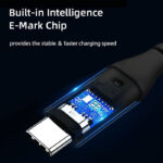 CT-CM100-PB1 CABLETIME καλώδιο USB-C CT-CM100 E-mark