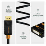 CABLETIME αντάπτορας DisplayPort σε DVI CT-02G