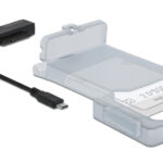 DELOCK αντάπτορας USB-C σε SATA 64084 με θήκη για 2.5" HDD/SSD