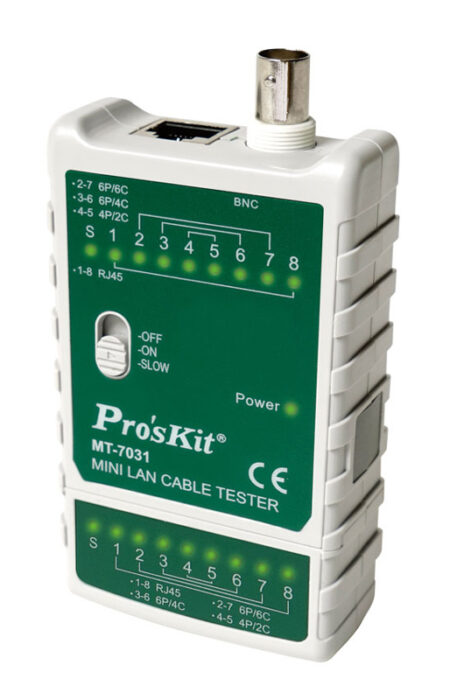 PROSKIT tester καλωδίων δικτύου MT-7031 για RJ45/11/12/22 & BNC