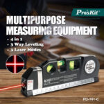 PROSKIT γραμμικό αλφάδι laser PD-161-C με κόκκινη δέσμη